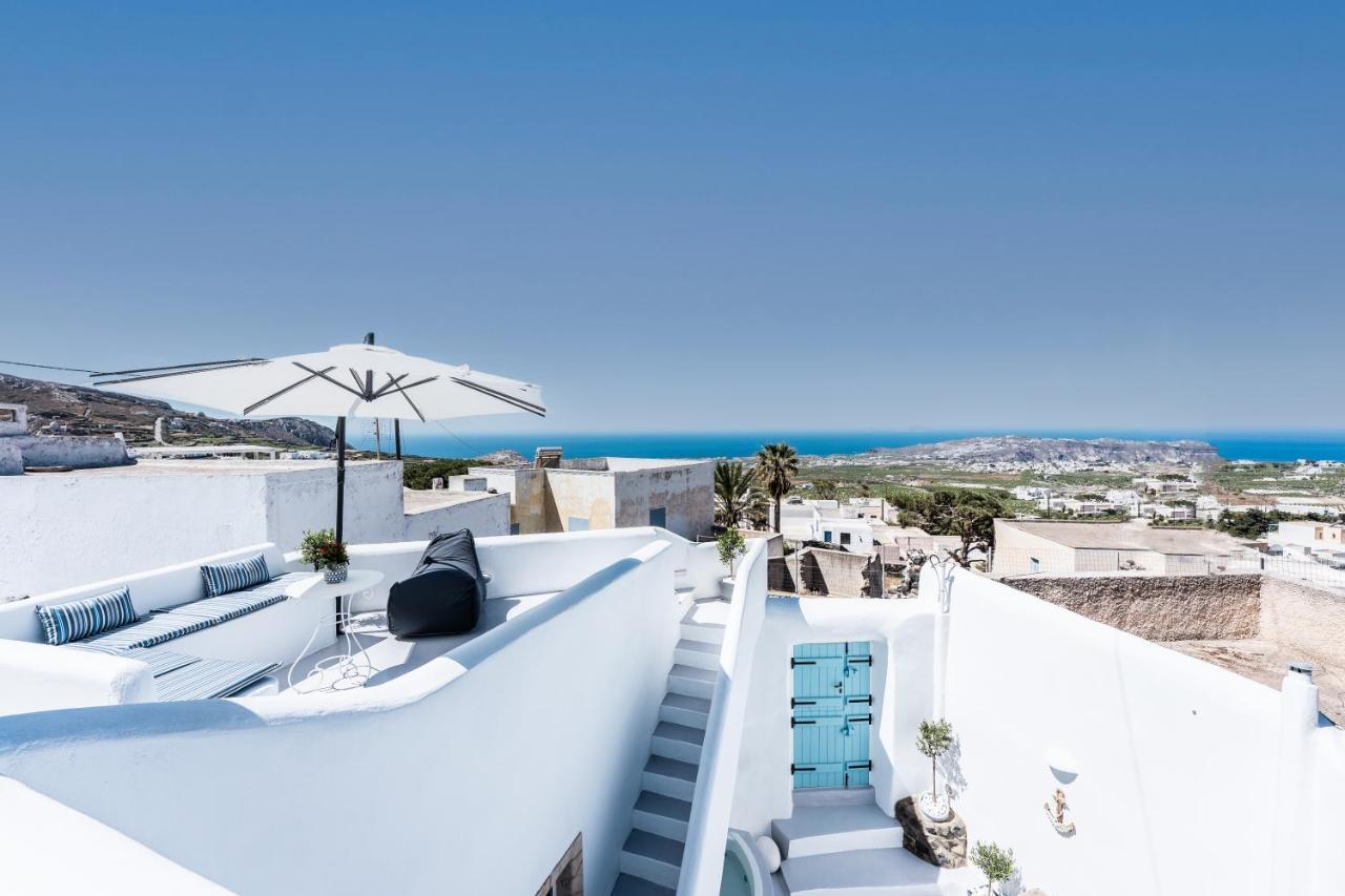 Kalamia Cave House Villa Pyrgos Kallistis ภายนอก รูปภาพ