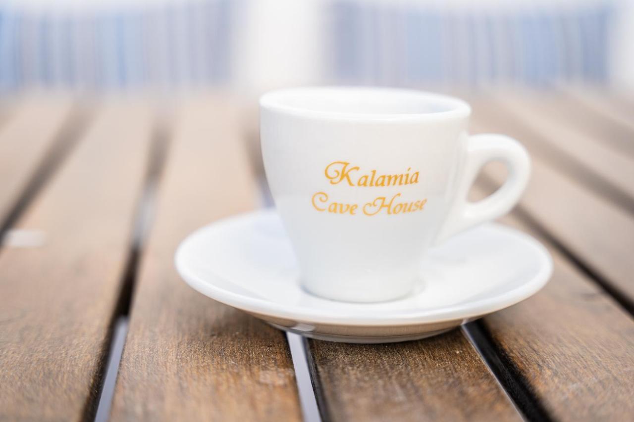 Kalamia Cave House Villa Pyrgos Kallistis ภายนอก รูปภาพ