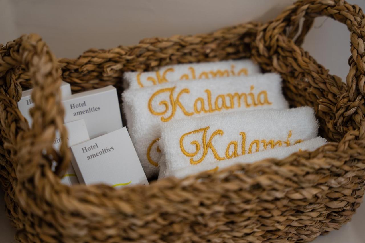 Kalamia Cave House Villa Pyrgos Kallistis ภายนอก รูปภาพ