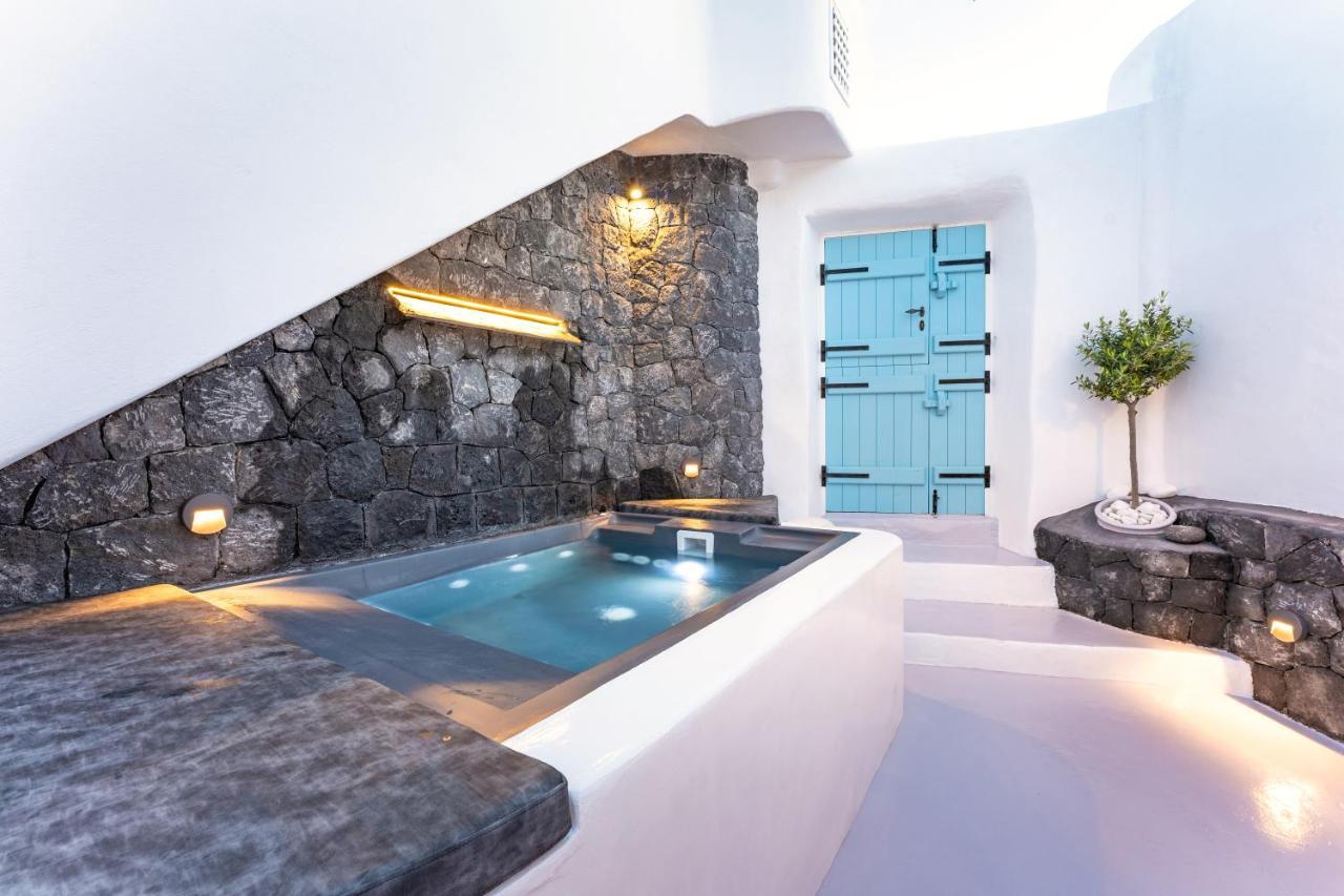 Kalamia Cave House Villa Pyrgos Kallistis ภายนอก รูปภาพ