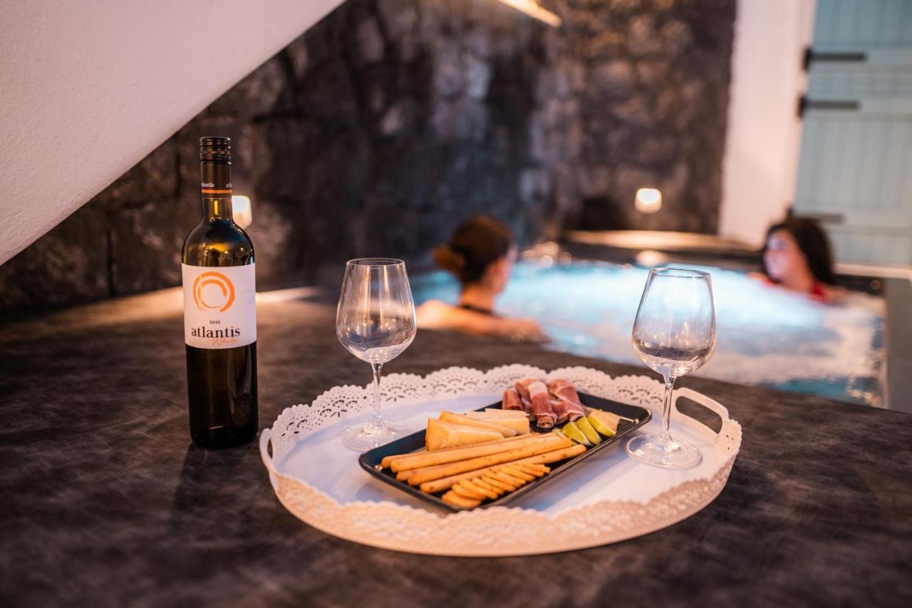 Kalamia Cave House Villa Pyrgos Kallistis ภายนอก รูปภาพ