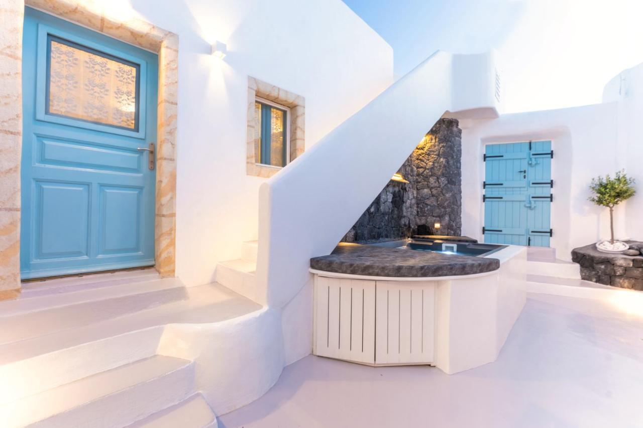 Kalamia Cave House Villa Pyrgos Kallistis ภายนอก รูปภาพ